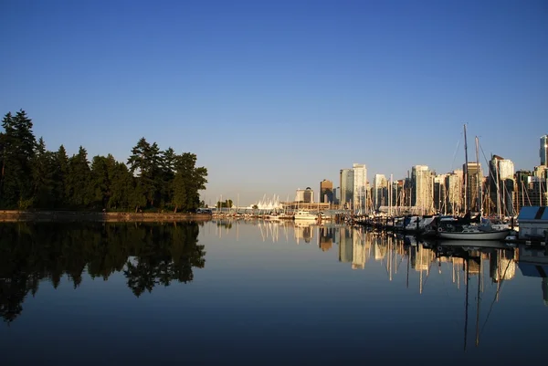 Vista Centro Vancouver Canadá — Fotografia de Stock