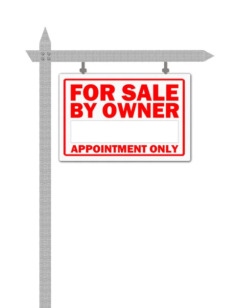 Real Estate Sale Sign Owner Appointment Only — Stock Photo, Image
