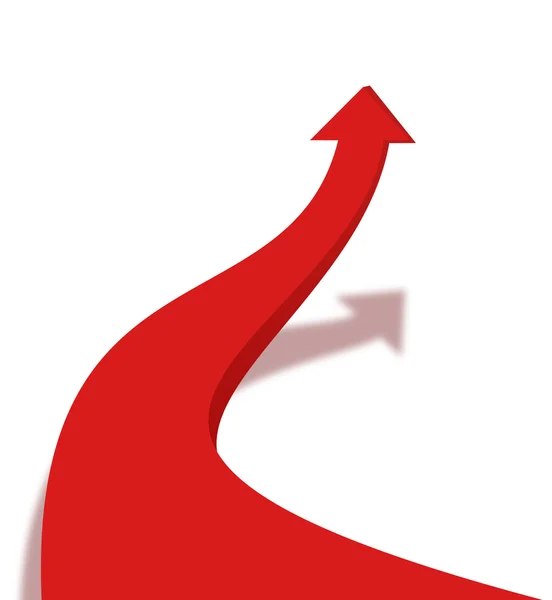 Flecha roja hacia arriba patrón — Foto de Stock