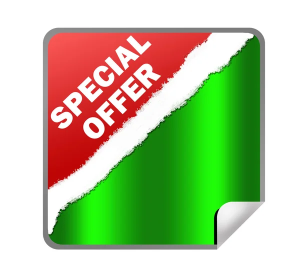 Special offer web sticker illustration — Stock fotografie