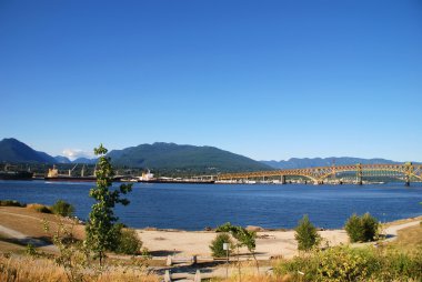 Summer landscape in North Vancouver, BC Canada clipart