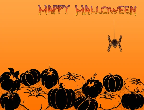 Glückliche Halloween-Postkarte für eine tolle Saison — Stockfoto