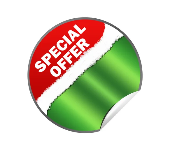 Speciale aanbieding web sticker illustratie — Stockfoto