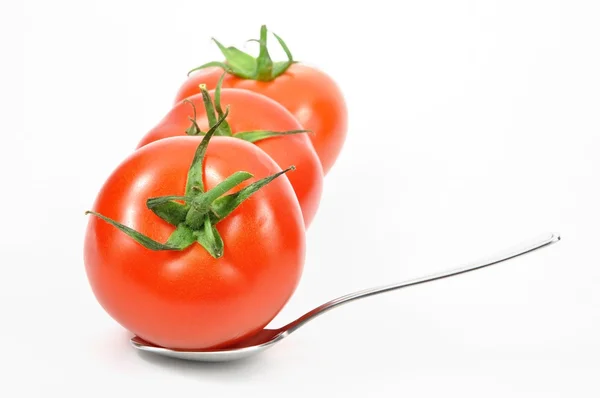 Dobře chutná rajčata; chcete zkusit — Stock fotografie