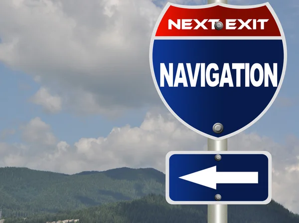 Navigation Road Sign — Stock Photo, Image