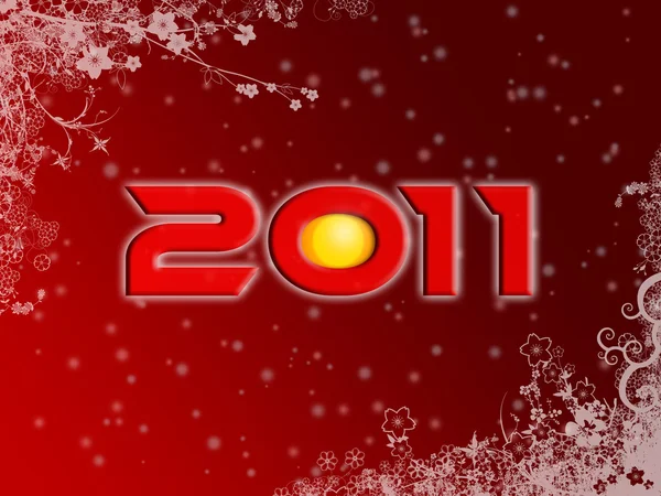 2011 poster estilo Natal — Fotografia de Stock