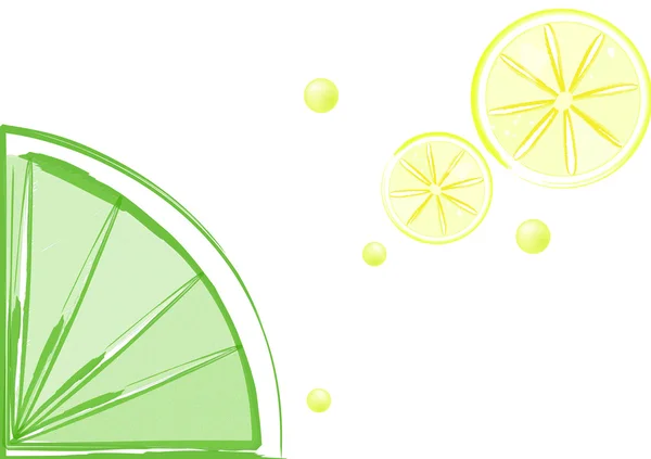Cartaz de limão abstrato — Fotografia de Stock