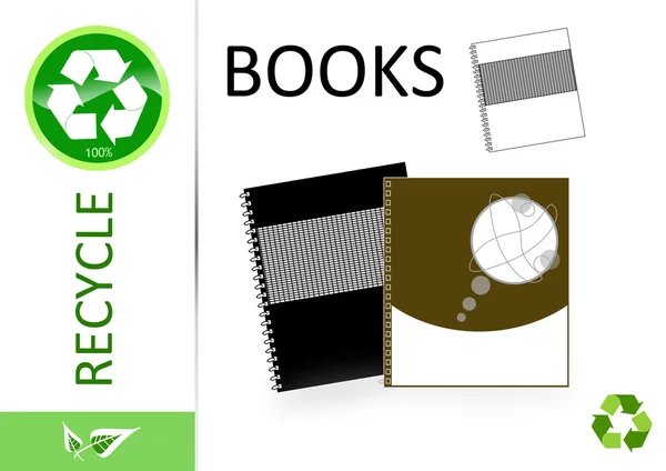 Por favor, reciclar livros — Fotografia de Stock