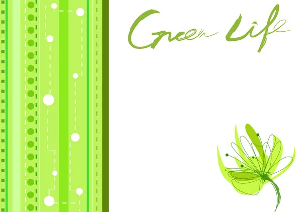 Abstracte Groene Leven Achtergrond — Stockfoto