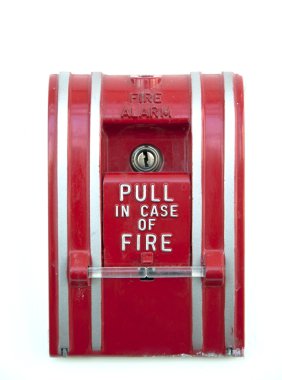 Isolated fire alarm clipart