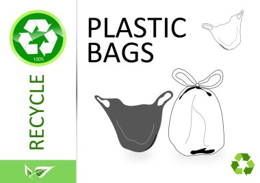 Please recycle plastic bags clipart