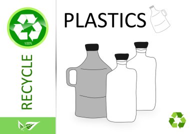 Please recycle plastics clipart