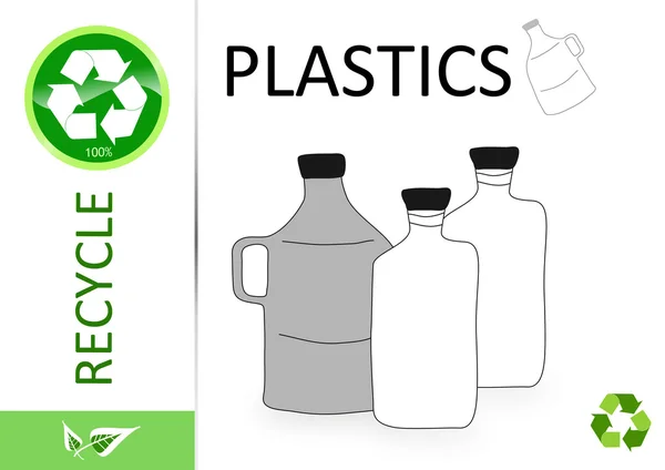 Пожалуйста Перерабатывайте Пластик — стоковое фото