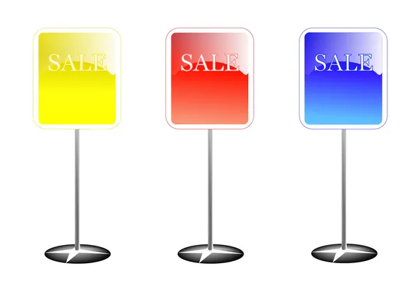 Stand di vendita colorati — Foto Stock