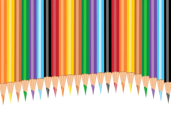 Długopisy kolorowe tło — Zdjęcie stockowe