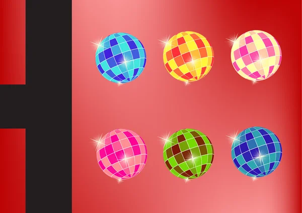 Kolorowa Piłka Disco — Zdjęcie stockowe