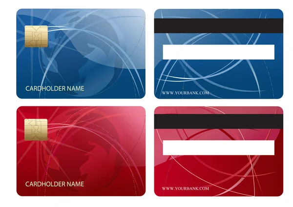 Cartão Crédito Abstrato Chip Negócios — Fotografia de Stock