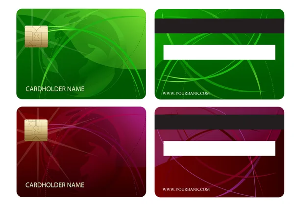 Abstraktní služební čipové kreditní karta — Stock fotografie