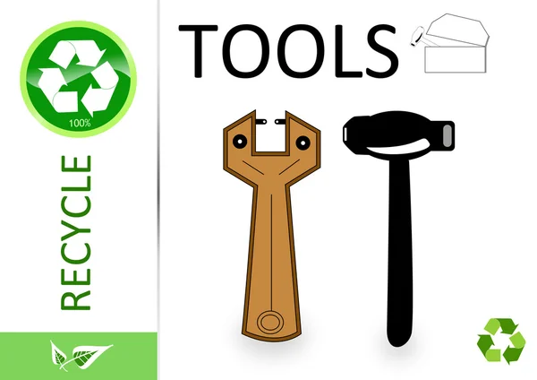 Por favor, recicle herramientas — Foto de Stock