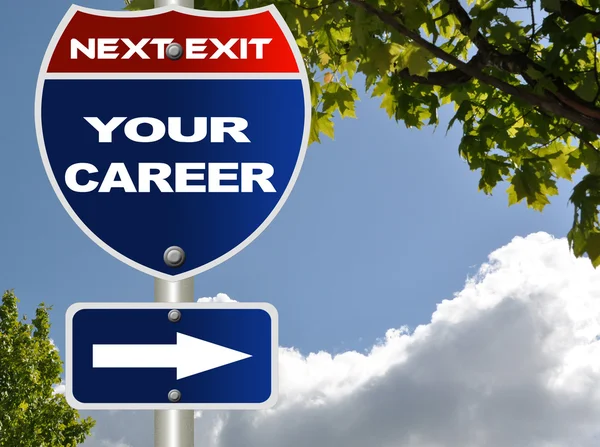 Your career road sign — Stock Photo, Image