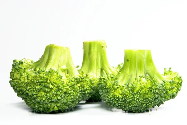 Fresh broccoli on white background — Stock Photo, Image
