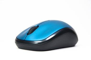 Isolated computer wireless mouse clipart