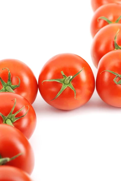 신선한 토마토 만든 n 이라는 단어 — 스톡 사진