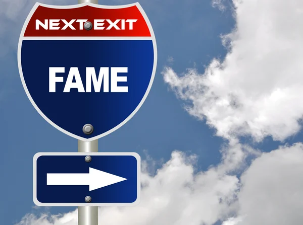 Fame road sign — Stock Photo, Image