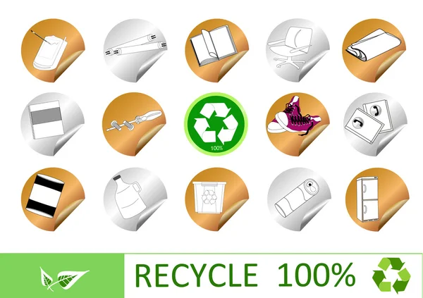 Absztrakt recycle jel — Stock Fotó