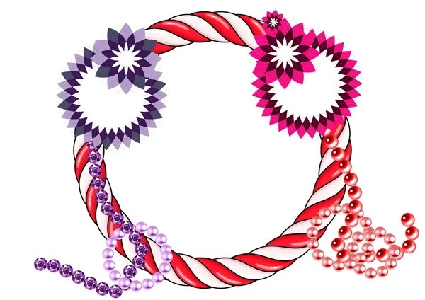 Abstract xmas wreath — Stock Photo, Image