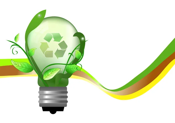 Abstract bulb for saving energy — Stock Photo, Image