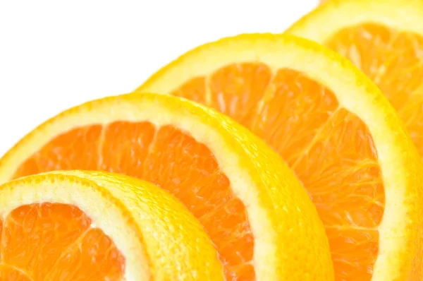 Closeup fresh slices orange pattern — Stock Photo, Image