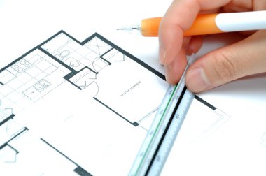 Measuring your new home size clipart