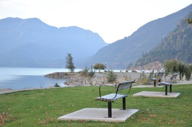 View of harrison hot springs clipart