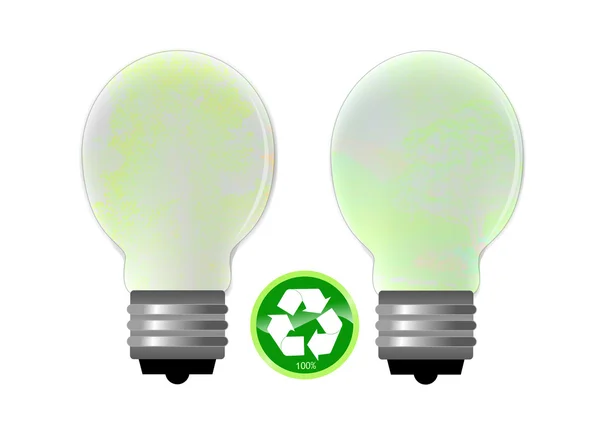 Por favor reciclar bombillas cartel —  Fotos de Stock