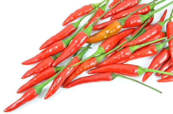 Red pepper border — Stock Photo, Image