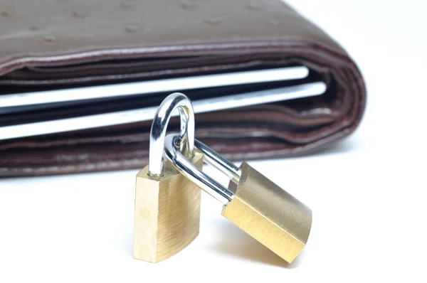Dvojitá bezpečnost pro vaši peněženku — Stock fotografie