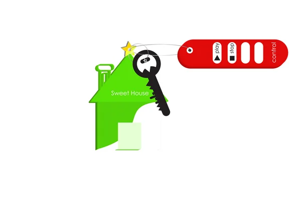 Abstract smart home key — Stock Photo, Image