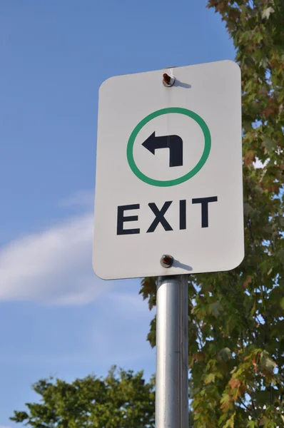 Çıkış yol işareti — Stok fotoğraf