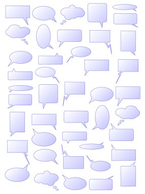 Speech bubbles clipart