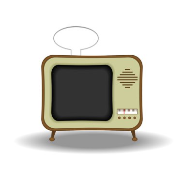 Illustration of an old fashioned tv set. Available in both jpeg and eps8 formats. clipart