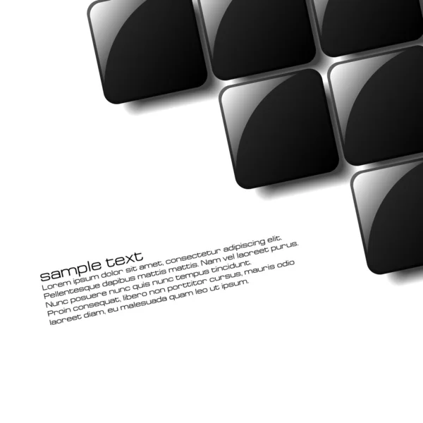 ポスターやパンフレットのデザインの一部で使用するための抽象的な正方形のデザイン — ストックベクタ