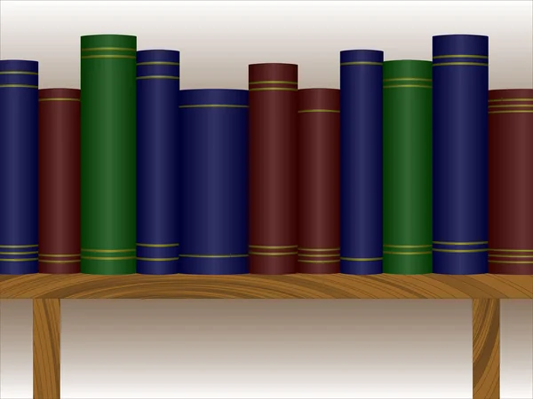 Книжкова полиця — стоковий вектор