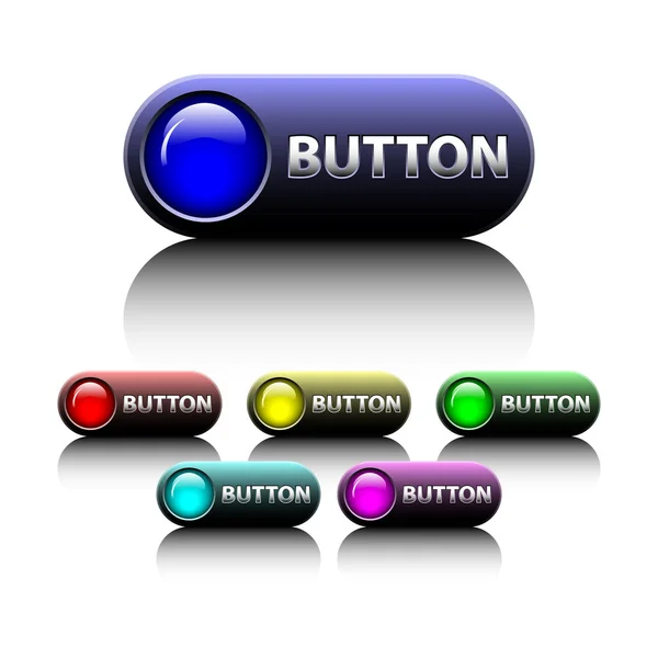 Botones Color Diferentes Disponibles Formato Jpeg Eps8 — Vector de stock