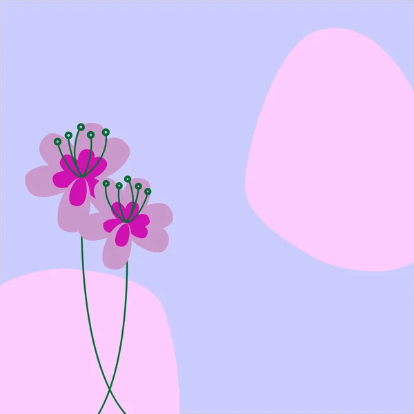 カード等の Jpeg Eps8 の両方の形式で利用可能な花のデザイン — ストックベクタ