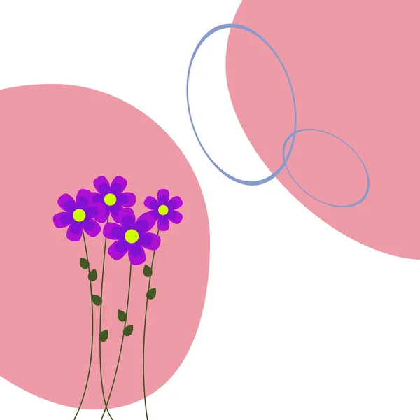Квітковий Дизайн Фону Карти Доступний Форматі Jpeg Eps8 — стоковий вектор