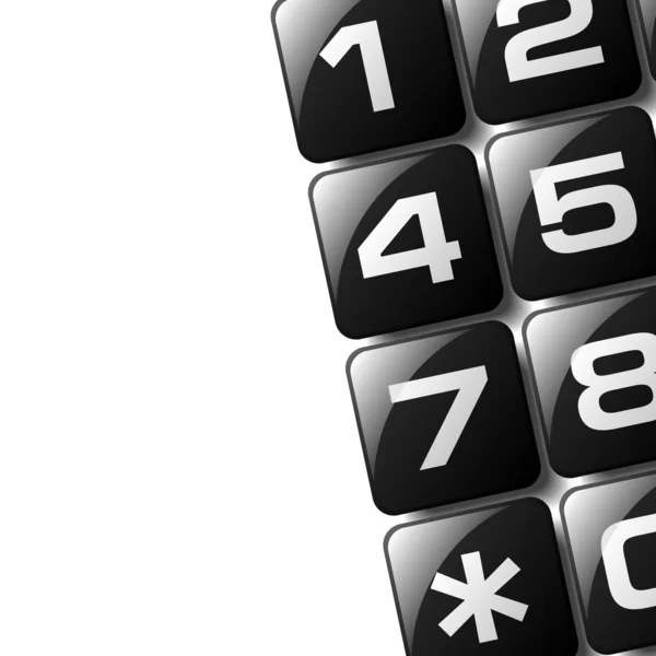 Telefonní klávesnice — Stockový vektor