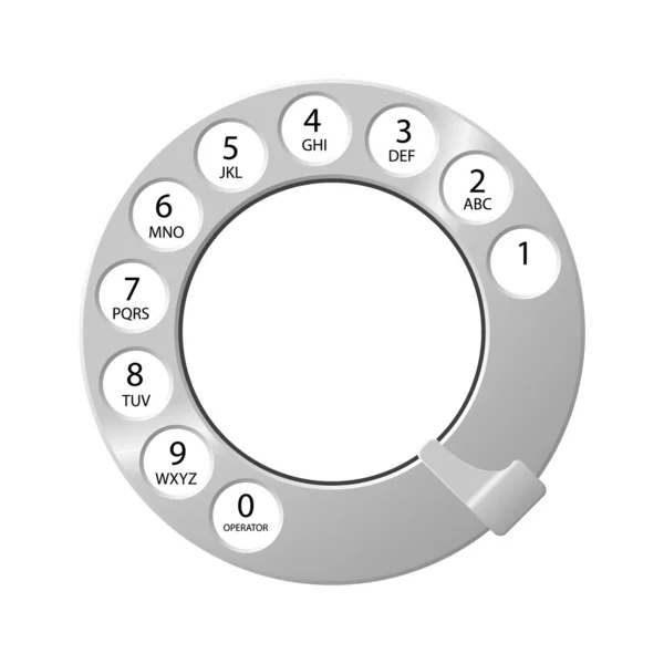 Designu Vytáčení Telefonu Které Jsou Dispozici Formátech Jpeg Eps8 — Stockový vektor