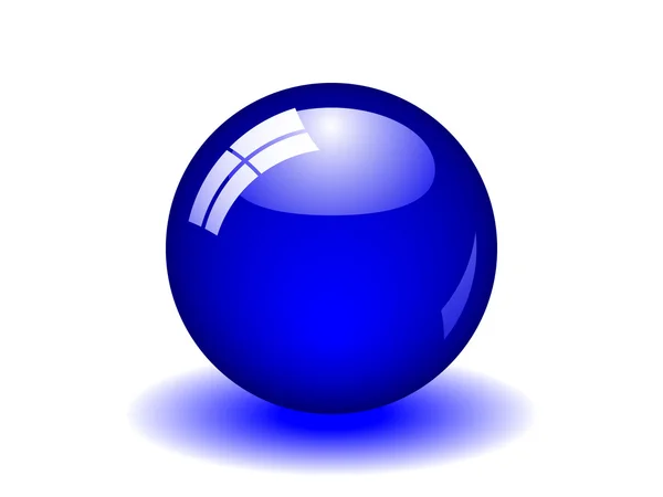 Palla blu — Vettoriale Stock