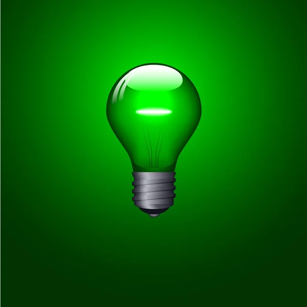 Зеленый Дизайн Лампочки Доступно Формате Jpeg Eps8 — стоковый вектор